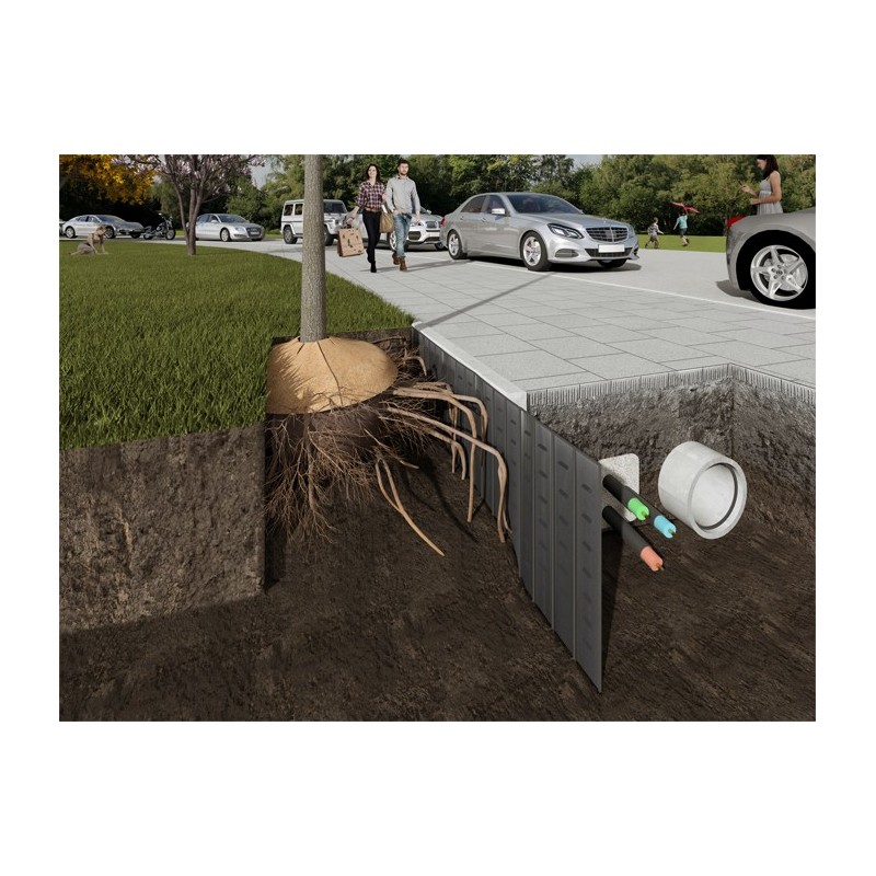 Paroi guide racine pour arbre plusieurs hauteurs Barriere Anti Racine — free download