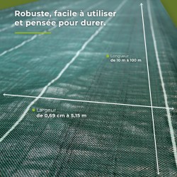 Toile de paillage 90g/m²